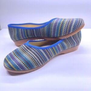 Handmade W's Mingzu Old Beijing Health Cloth Shoe Flats Multi Color Size 8.5/39